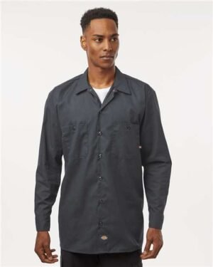 Dickies - Industrial Long Sleeve Work Shirt - L535 - Image 2