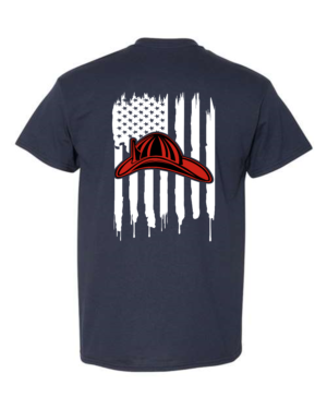 Firefighter Flag T-shirt. - Image 6