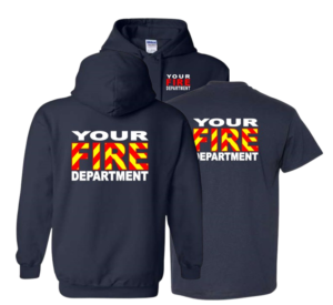 Combo Deal! Custom Chevron Fire Hoodie And T-shirt.