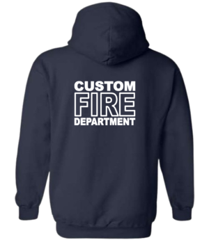 Combo Deal! Custom White Fire Dept Hoodie And T-shirt. - Image 3