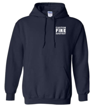 Combo Deal! Custom White Fire Dept Hoodie And T-shirt. - Image 2