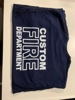 Combo Deal! Custom White Fire Dept Hoodie And T-shirt. - Image 6