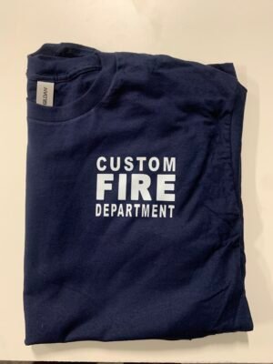 Combo Deal! Custom White Fire Dept Hoodie And T-shirt. - Image 7